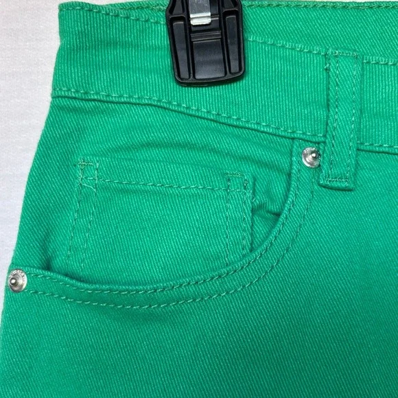 H&M Divided Green Wide Leg Jeans Womens 8 Trendy Streetwear Utility Style - Picture 2 of 8
